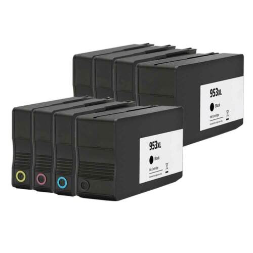 2X HP 953XL  Full Sets- 2xBlack, 2xCyan, 2xMagenta, 2xYellow Ink Cartridges 